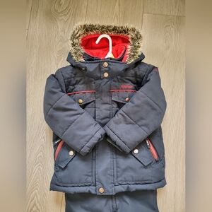 Carter's OshKosh B'gosh 2 Piece Winter Snowsuit In Blue/Red 4T